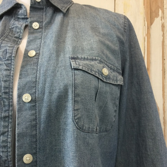 J Crew Denim Style Button Up Shirt NWT - Picture 2 of 7